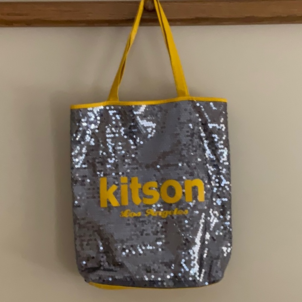 Sequined Kitson tote bag.